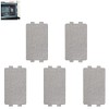 5 PCS Waveguide Cover, Universal Microwave Oven Mica Plate Sheet, 117mm X 64mm, Replacement Accessory for Home Kitchen Office