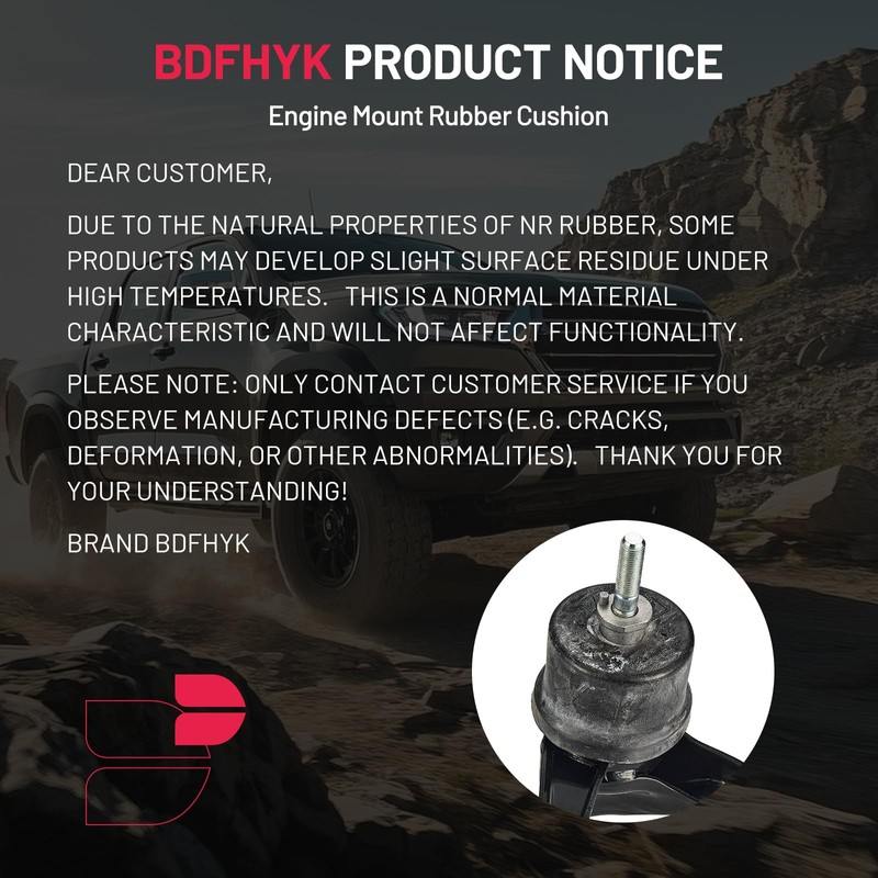 BDFHYK 4PCS Engine Motor and Trans Mounts Compatible with Chrysler