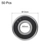 sourcing map 50pcs 695-2RS Deep Groove Ball Bearings 5x13x4mm Chrome