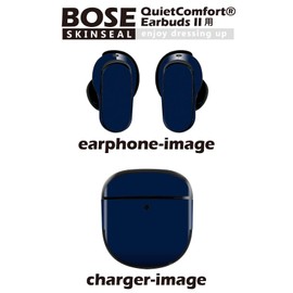 Bose QuietComfort Earbuds II Skin Seal for Bose Earbud 2 Sticker 3 Body 1 Set Protective Film Deco Blue Solid Simple 012245