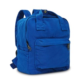 Boziee Small Backpack Women's Canvas / Cord City Backpack Backpacks Daypacks Backpack Handbags Children's Backpacks for School Travel Work Women Girls Teenagers Unisex Small Size, blue