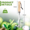 WORKPRO 30cm Weed Removal Tool with Wood Handle, Serrated Edge