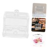 FOMIYES 2pcs Transparent Cotton Swab Storage Box Dustproof Organizer Protective
