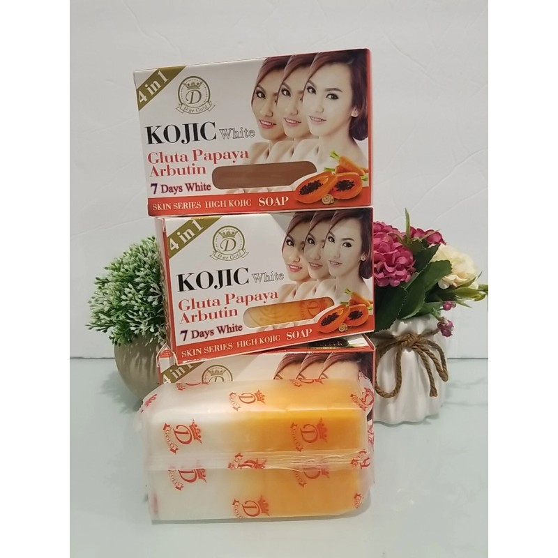 Kojic 3X Kojic white Gluta Papaya Arbutin 7days White Soap