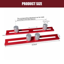 JMSMSH 2 Pack Planing Clamps,Bench Clamps, for 19mm Dog Holes Planing Stop Blocks Workbench Accessories
