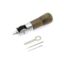 Olive-G One-Hand Sewing Compact Hand Sewing Machine with 2 Needles for Leather Craft