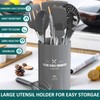 Silicone Cooking Utensil Set,Umite Chef Kitchen Utensils 15pcs Set Non-stick