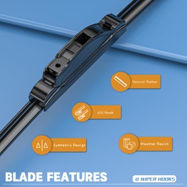 Replacement for 2016-2022 Honda Pilot - MIKKUPPA 26"+24" Windshield Wipers - All Season Wiper Blades, Pack of 2