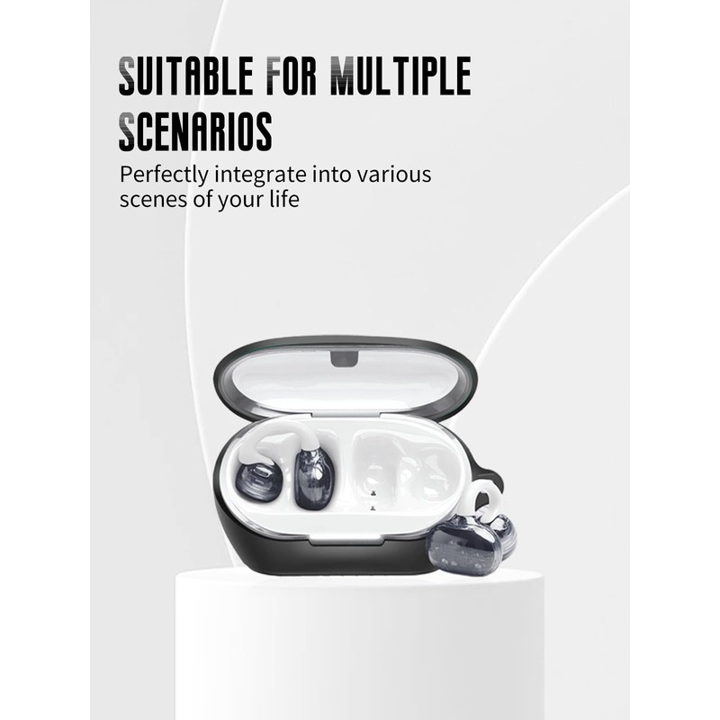 Case for JBL SoundGear Clips Open-Ear Headphones, FJIASTB Soft Silicone