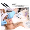 Healeved 6pcs Stainless Steel Eyelash Tweezers for Makeup Eyelash Extension