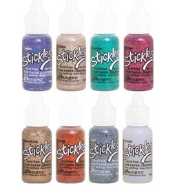 Stickles Ranger - 2018 Glitter Colors - Cosmic, Glisten, Cayman, Sandstone, Sorbet, Steel, Sunset and Twinkle - 8 Items