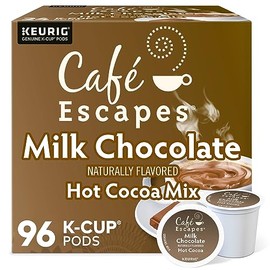 Cafe Escapes Milk Chocolate Hot Cocoa Keurig Single-Serve K-Cup Pods, 96 Count
