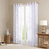 Madison Park Semi Sheer Single Curtain Modern Contemporary Botanical Print