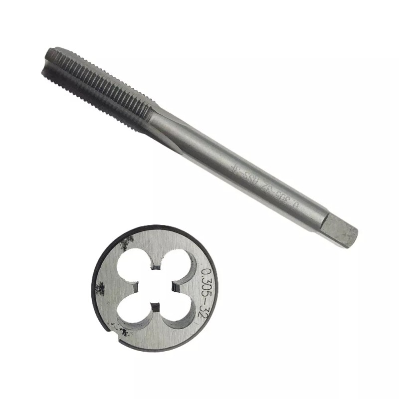 LEISITING 0.305-32 (.305x32) HSS Tap & Die Set Schrader Tire