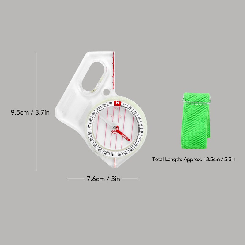 Orienteering Compass Luminous Versatile Sensitive Portable Backpacking Compass for Camping