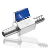 1/2”Barb Ball Valve - Stainless Steel Hose ID Barb Mini