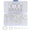 500 Pcs Nylon Washers, Flat Round Plastic Spacers Washers, Assorted