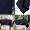 Filumi Tablecloth 110 x 110 cm Round Dark Blue Washable
