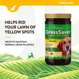 NaturVet NaturVet C GrassSaver Wafers for Dogs Plus Enzymes C 300 Wafers C Healthy Supplement to Help Rid Your Lawn of Yellow Spots C Synergistic Combination of B-Complex Vitamins & Amino Acids