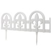 Evelyne Evelyne White Garden Border Edging: Wrought Iron Design -