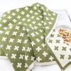 Ecovask Kitchen Towel Duo Organic Cotton, Check Navy Denim