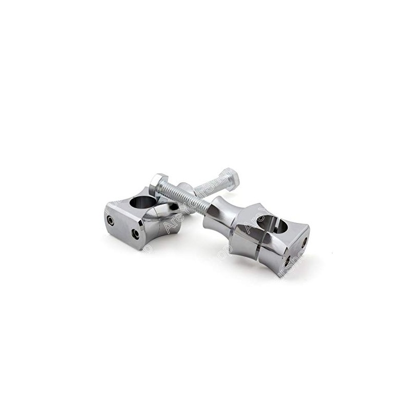 Topteng 1 Inch 25 mm Chrome Riser Clamp for Harley
