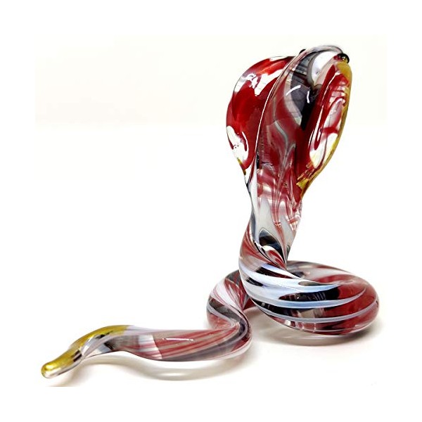 Sansukjai Snake/Cobra Miniature Figurines Animals Hand Blown Glass Art 22K