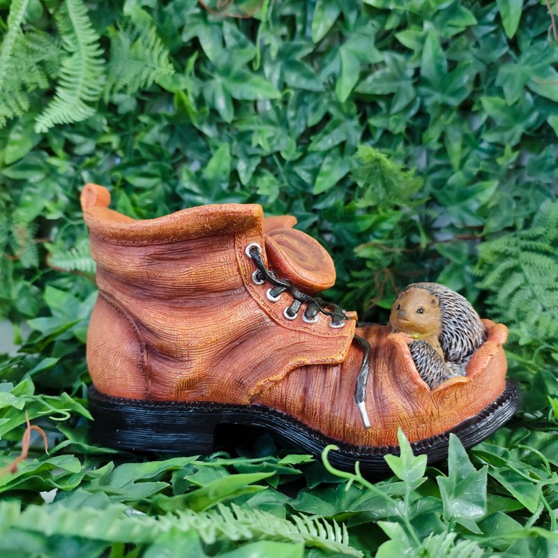 Hedgehog Boot Planter by Vivid Arts size D