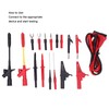Multimeter cable 30VAC 60VDC Multiple probes clamps Multimeter Test cables