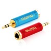 DISINO 3.5mm to 1/4 Adapter, Gold-Plated Pure Copper 1/8 inch