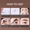 Eyebrow Stamp, Eyebrow Stencils, Eyebrow Stamp Stencil kit, One Step