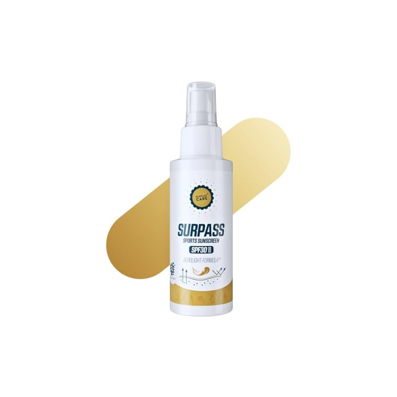 SURPASS Sport Sonnenspray LSF 30 | Unsichtbares Trockenölspray | Wasser-