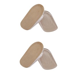 Baluue 2pcs Heightening Half Insole Invisibility Cushion Pad Comfortable Forefoot Shoe Inserts for All-day Wear s Apricot Anti- Design for Foot and Support