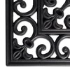 DII Rubber Doormats Collection All Weather, 18x30, Scroll