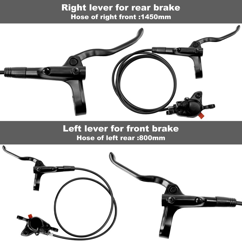 Aikolesa MT200 Hydraulic Disc Brake Set Front 800mm and Rear