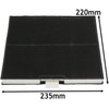 SPARES2GO Anti-Odour Carbon Filter compatible with Neff Cooker Hood (220
