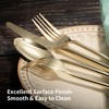 Alata Bailey Champagne Gold 20-Piece Forged Stainless Steel Flatware Set