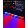 Emergency Dash Strobe Lights 2x16.8 Inch Red Blue 48W 48