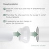 Vent Systems 4" to 5" White Duct Connector Fitting –