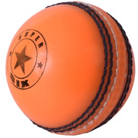 SPIN FIRST Soft & Safe Indoor Outdoor Incrediball Cricket Balls! Real Stitched Seam for Coaching, Training, Practice & Garden Play | For All Ages (1x Orange)
