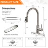 Brushed Nickel Kitchen Faucets with Pull Down Sprayer Kitchen Sink