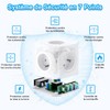 Multiprise USB Cube, TOPREK Cube Rallonge Multiprise 2M Avec 5