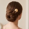 Elegant French Hair Pin for Women,U Shaped Metal Hair Fork