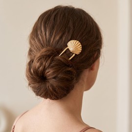 Elegant French Hair Pin for Women,U Shaped Metal Hair Fork for Buns