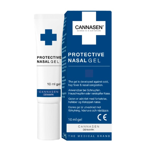 CANNASEN - Protective Nasal Gel - Sinus Relief - Moistening Effect for Nasal Membrane - Protect Against Pollen and Irritation - for Rhinitis, Hay Fever, Inflamed Nasal Mucosa and Blocked Nose - 10ml