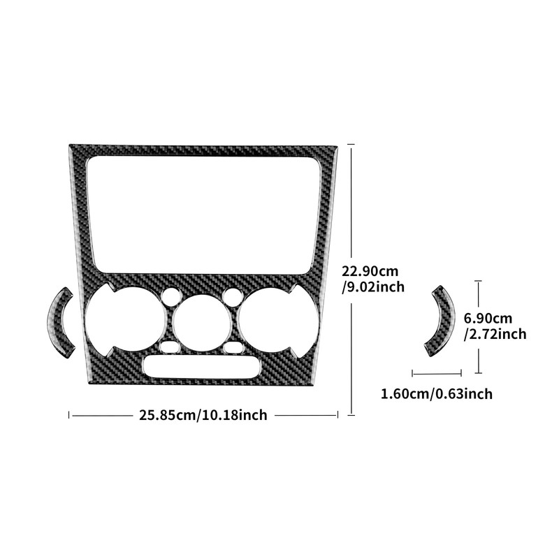 AIRSPEED for Subaru Impreza 2005 2006 2007 Center Screen AC