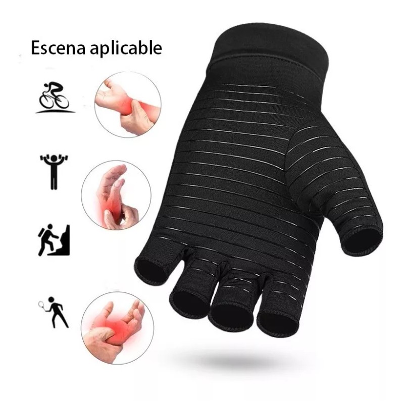 NO.8 Guantes De Compresión P/artritis, Fibra Cobre Alivia Dolor