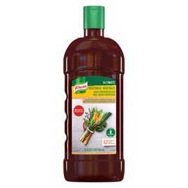 Knorr Professional Ultimate Vegetable Liquid Concentrated Stock Base Vegan, Gluten Free, No Artificial Flavors, Colors or Preservatives, No added MSG, 32 oz, Pack of 4