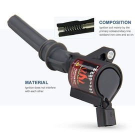 MACHSWON 8pcs Coil for F150 F250 F350 5.4L 4.6L V8 DG508 Ignition Coil for 1997-2014 Ford Crown Victoria E150 E250 Expedition Mustang Lincoln