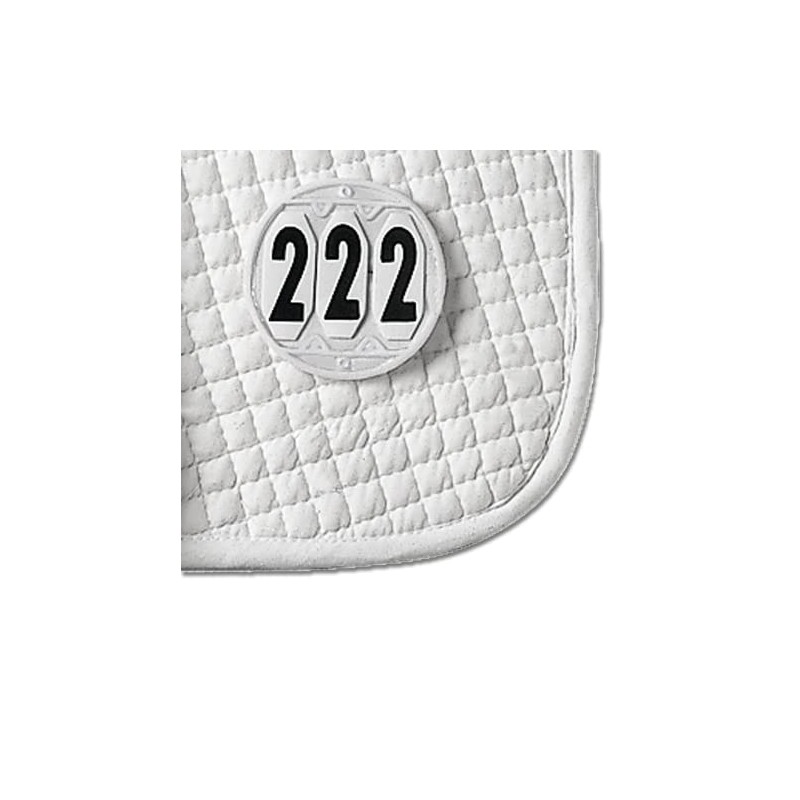 Startnummern für die Schabracke, rund